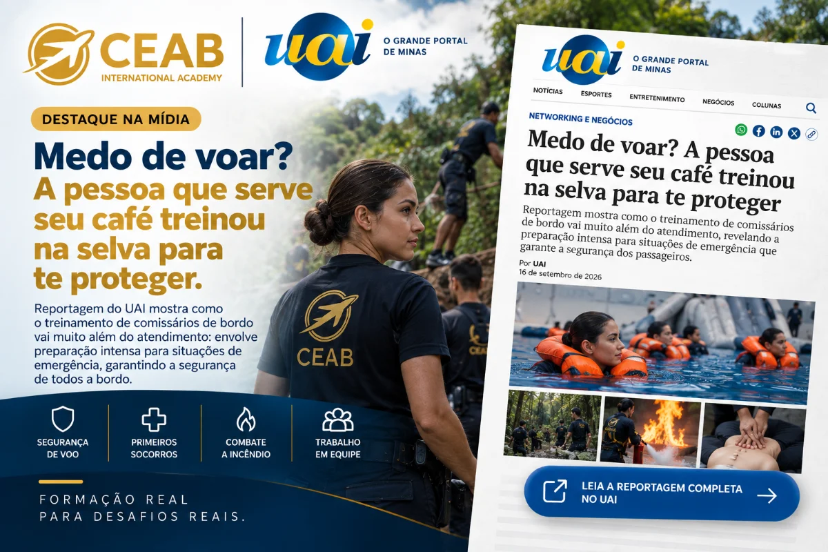 Medo de voar? A pessoa que serve seu café treinou na selva para te proteger