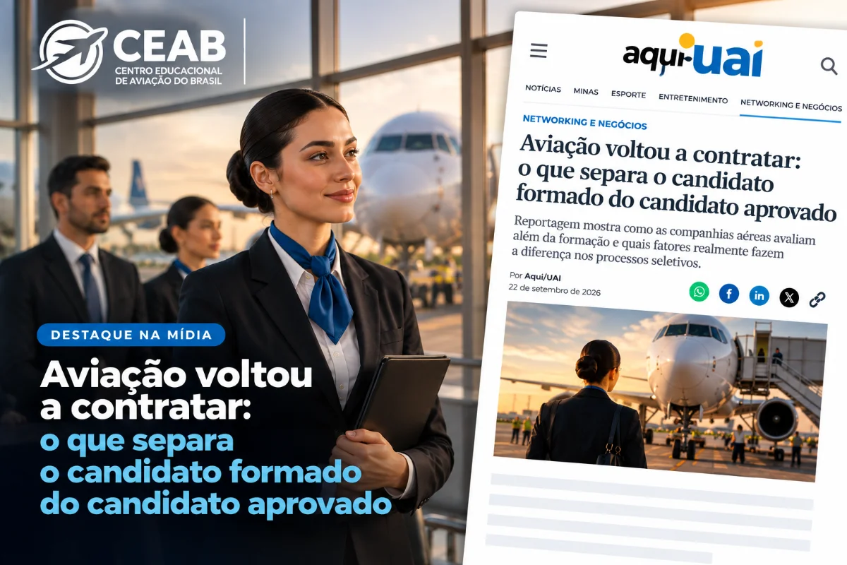 Aviação voltou a contratar: o que separa o candidato formado do candidato aprovado