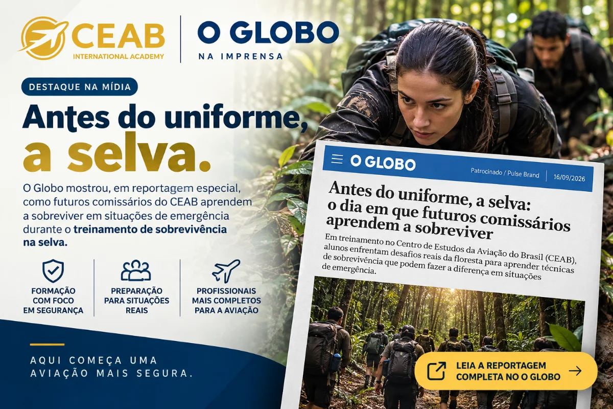 Antes do uniforme, a selva: o dia em que futuros comissários aprendem a sobreviver