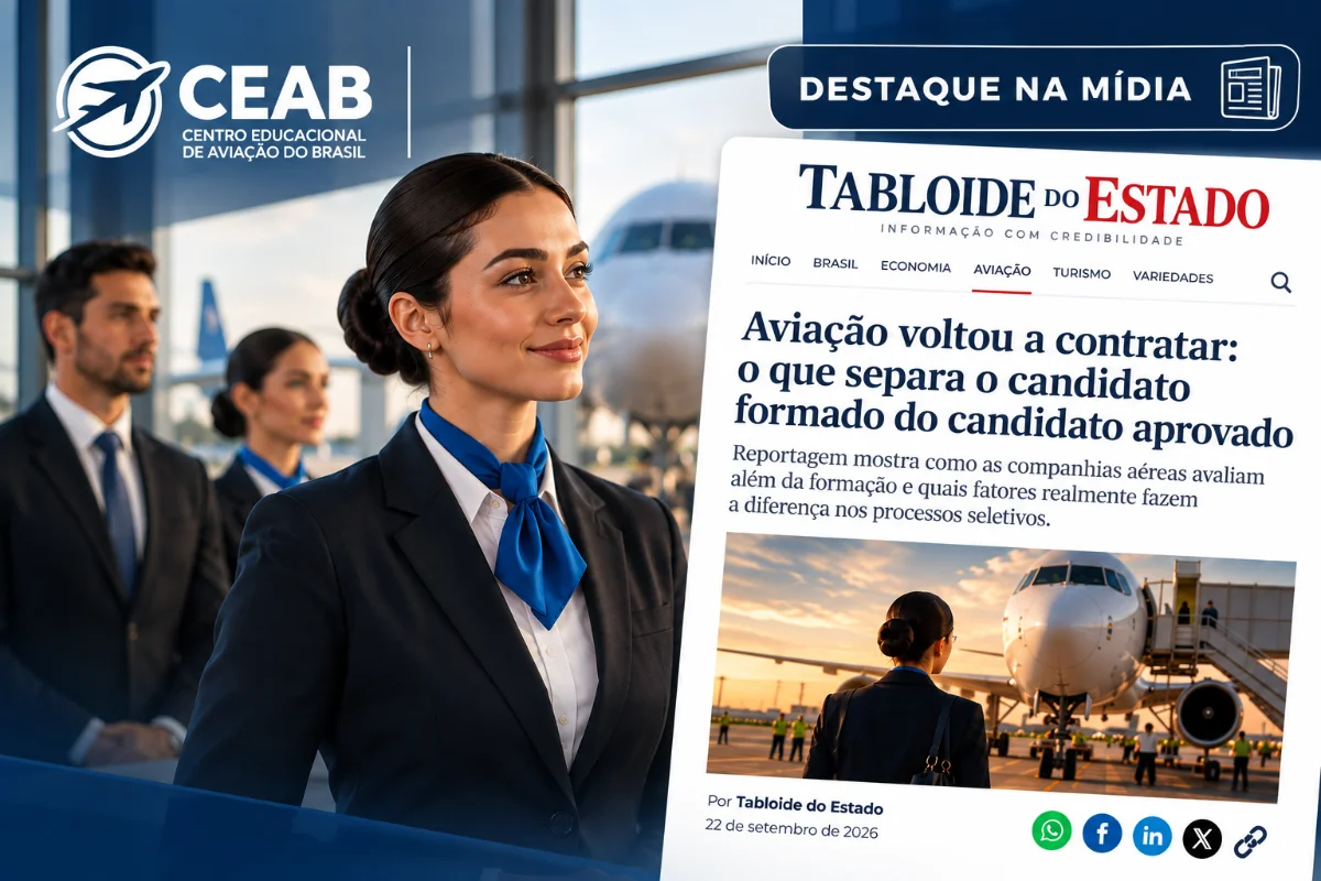 Aviação voltou a contratar: o que separa o candidato formado do candidato aprovado