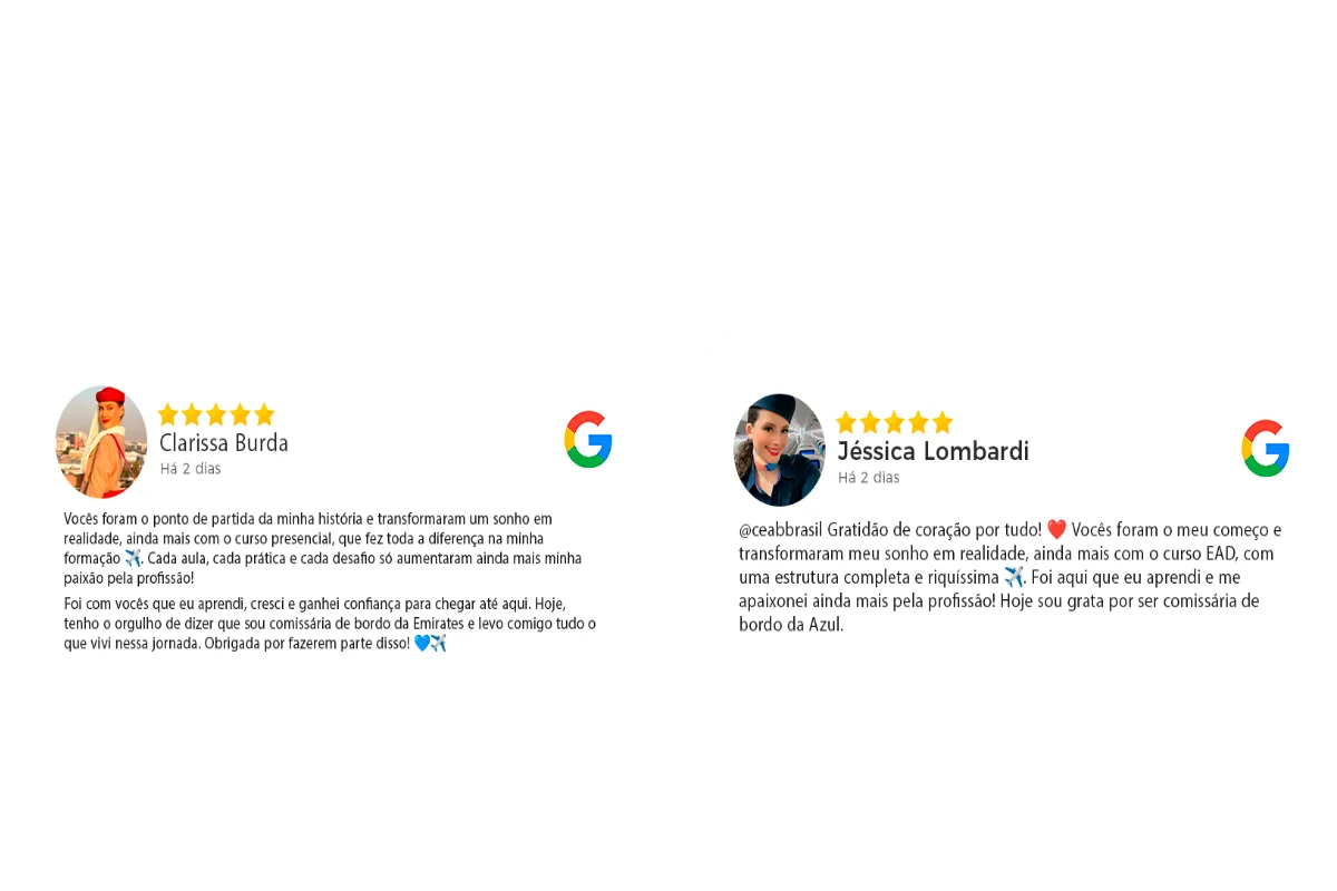 Aluna CEAB Comissárias de bordo