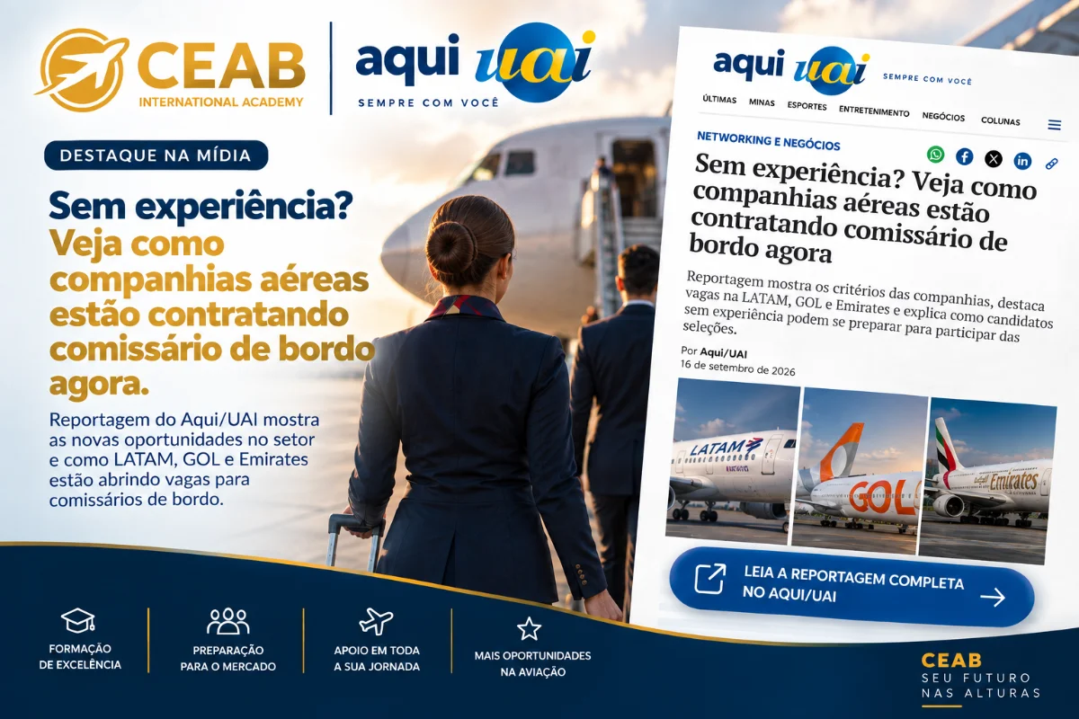 Sem experiência? Veja como companhias aéreas estão contratando comissário de bordo agora