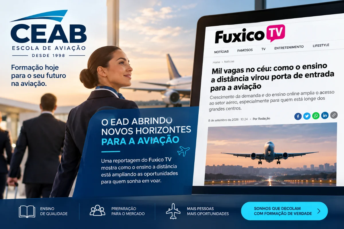 Mil vagas no céu: como o ensino a distância virou porta de entrada para a aviação