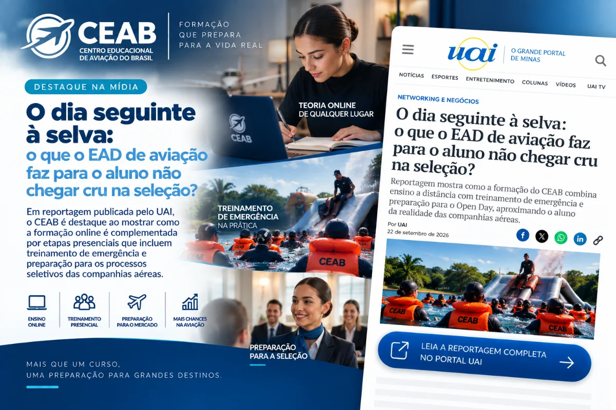 O dia seguinte à selva: o que o EAD de aviação faz para o aluno não chegar cru na seleção