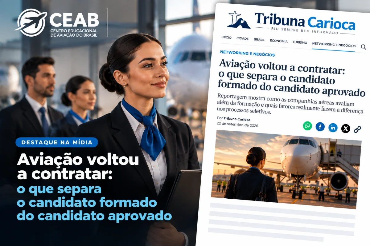 Aviação voltou a contratar: o que separa o candidato formado do candidato aprovado