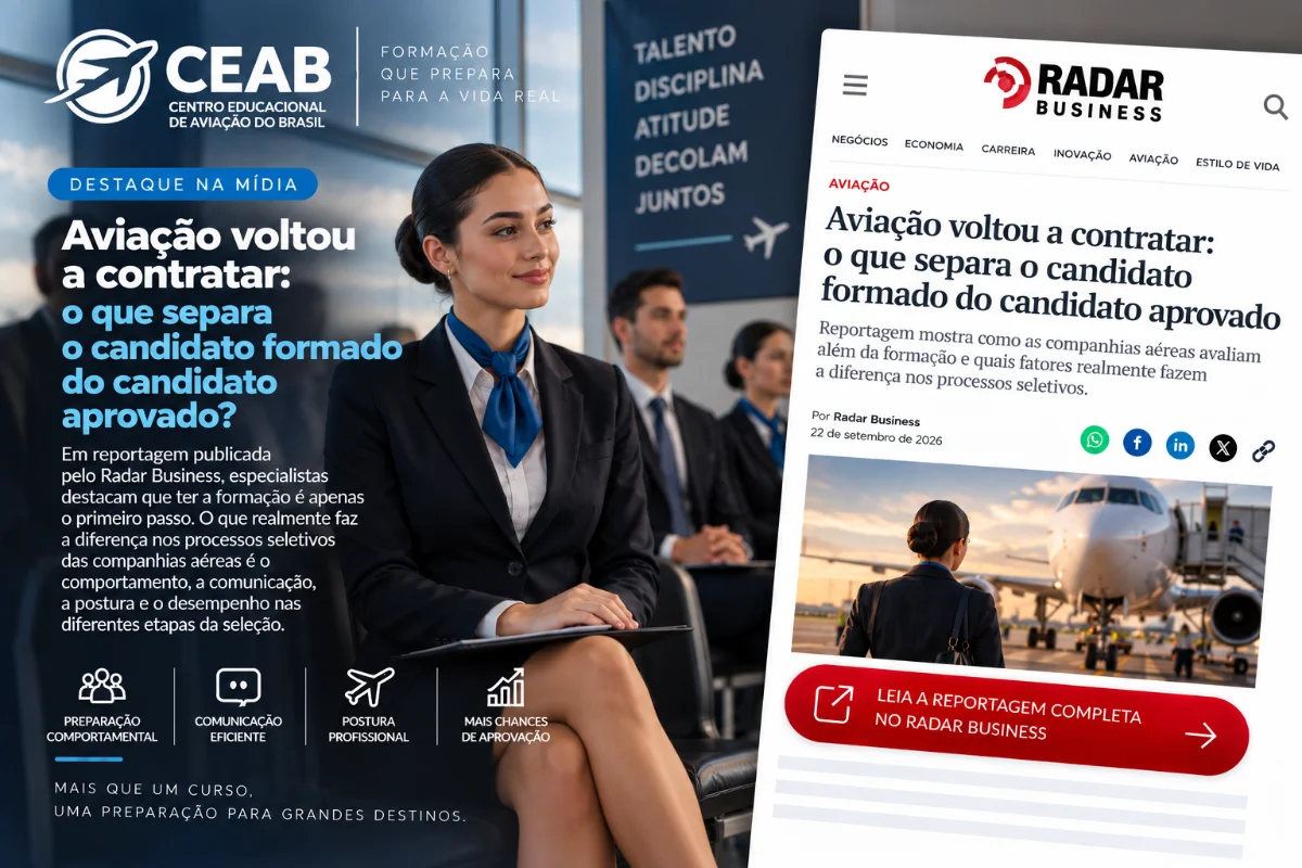 Aviação voltou a contratar: o que separa o candidato formado do candidato aprovado