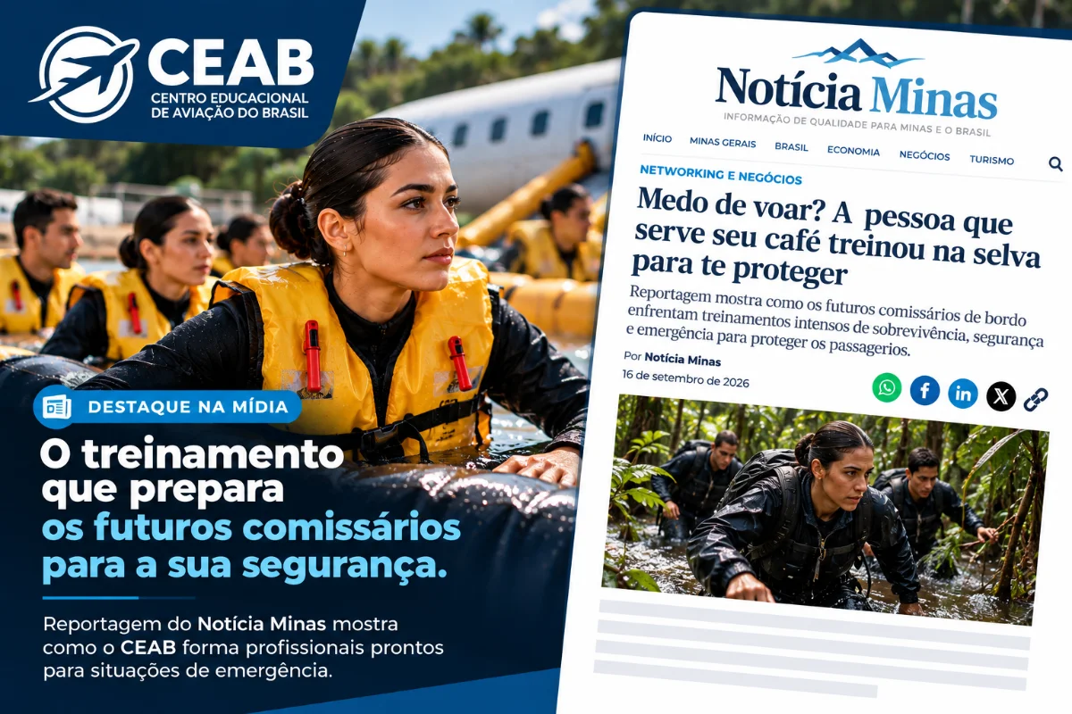 Medo de voar? A pessoa que serve seu café treinou na selva para te proteger