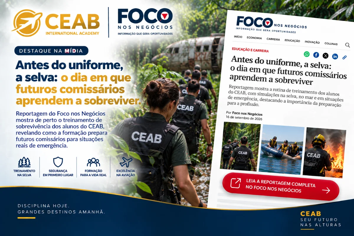 Antes do uniforme, a selva: o dia em que futuros comissários aprendem a sobreviver