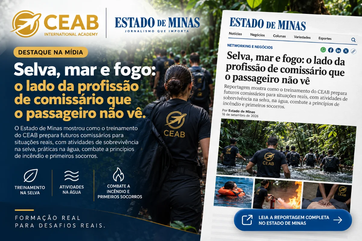 Selva, mar e fogo: o lado da profissão de comissário que o passageiro não vê